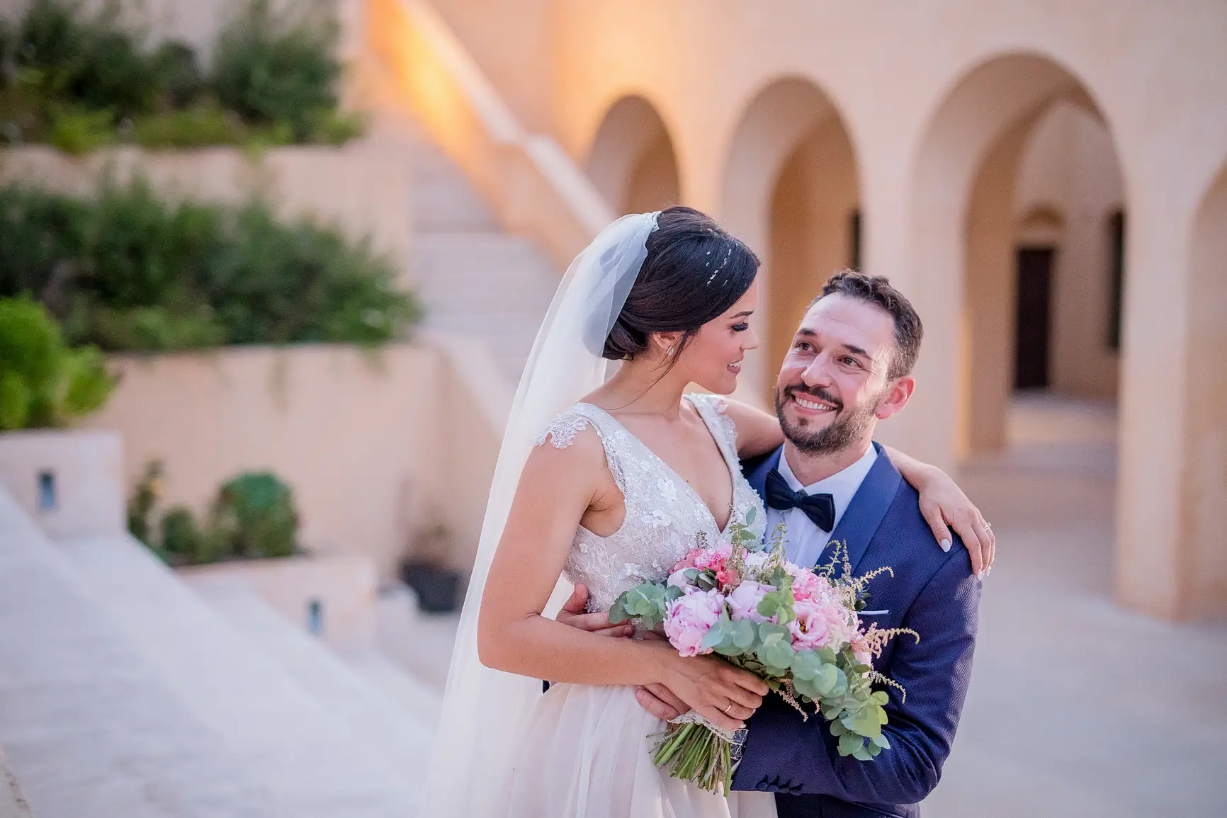 Ble Azure, Panagia Faneromeni, Enchanting summer wedding, Wedding with pastel shades