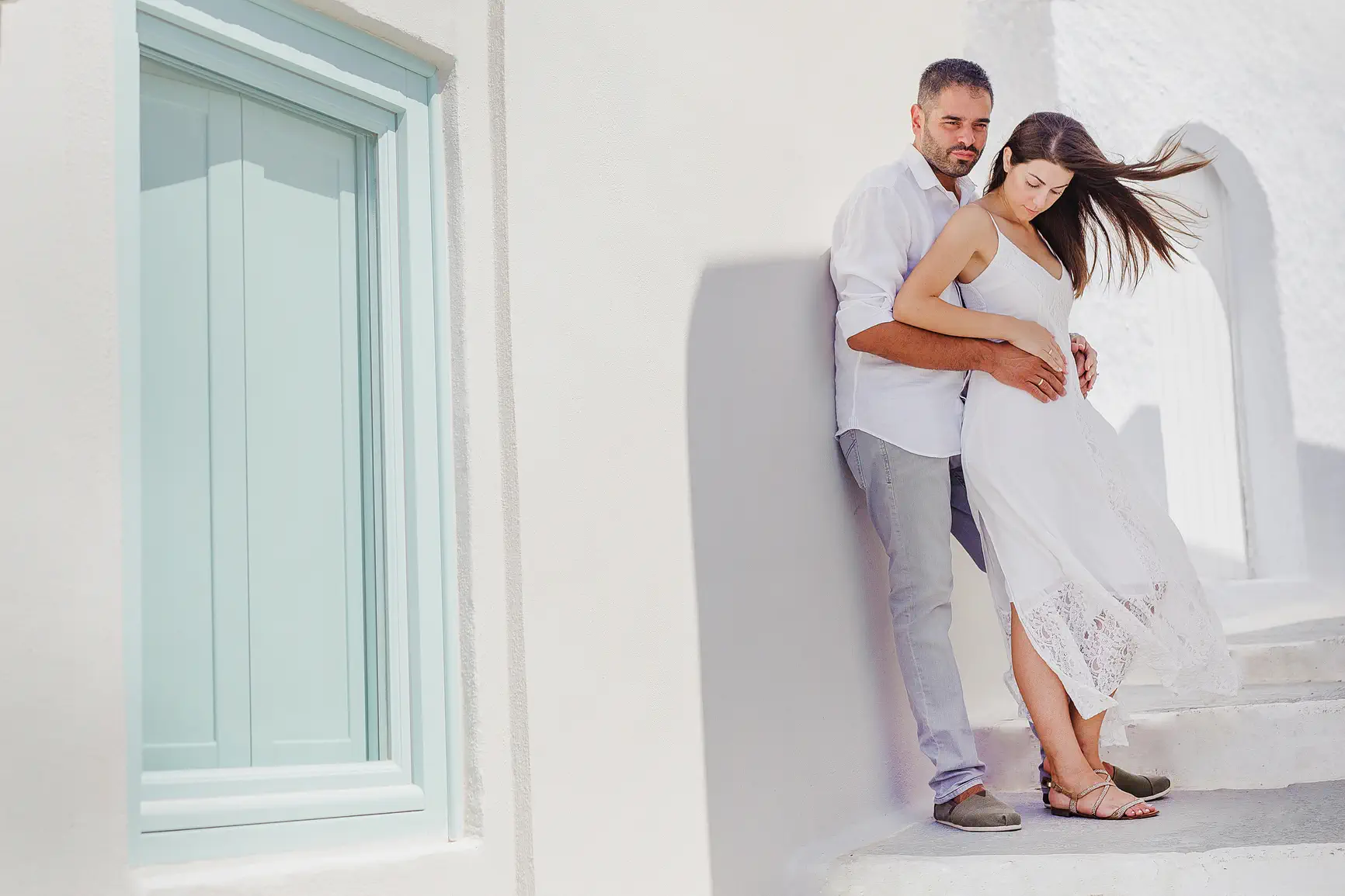 Παραδοσιακός γάμος, γάμος και βάπτιση στην Σαντορίν, Πύργο της Σαντορίνης